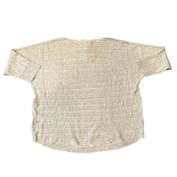 NWT Market & Spruce Reviera Cable Knit Dolman Pullover Grey Size XL - Picture 6 of 11